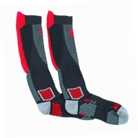 Dainese D-CORE HIGH kompresní podkolenky červené vel.M